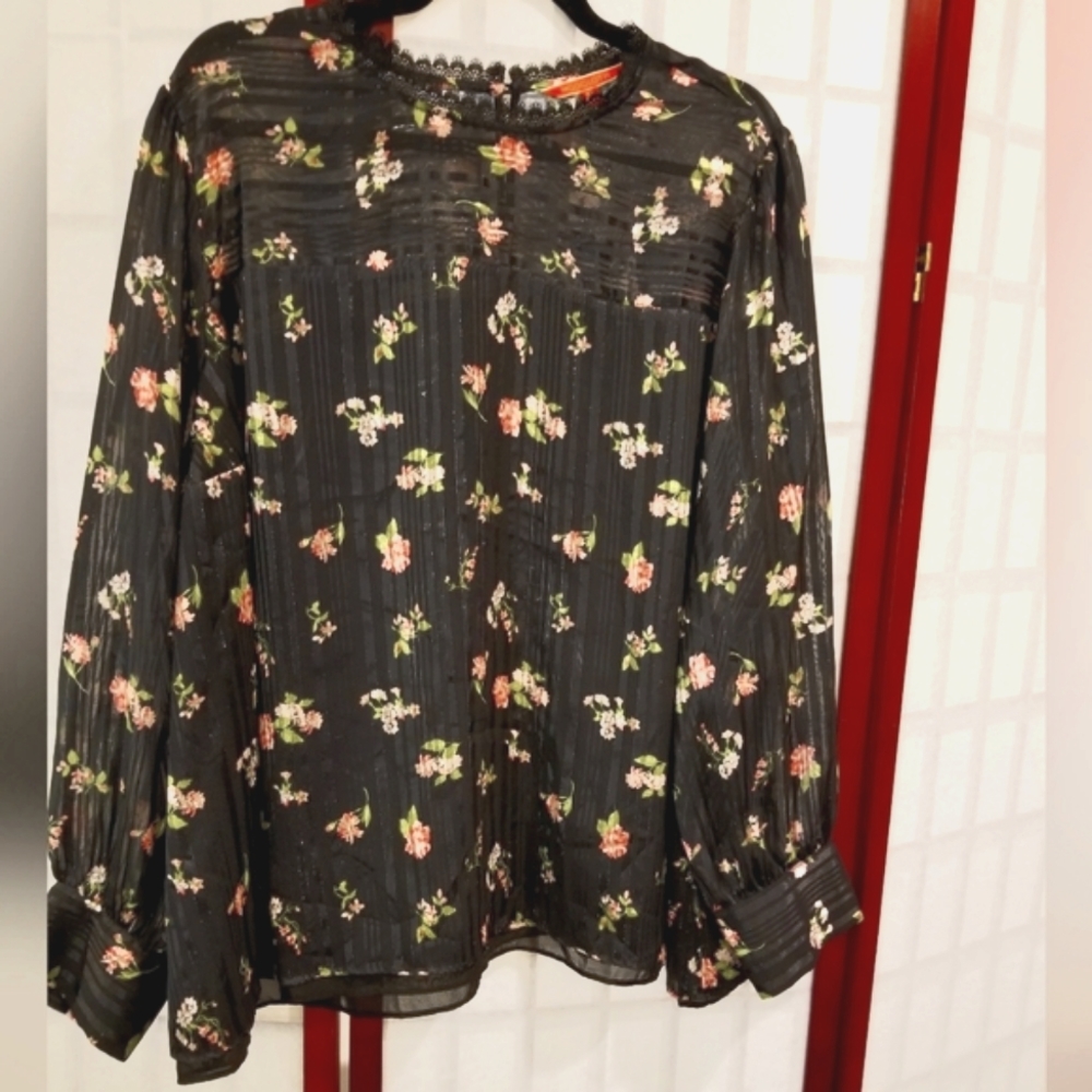 Modcloth floral lace trim blouse. Size 3X